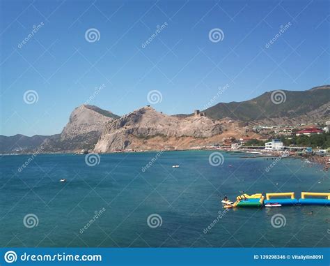 Sudak City is Located on the Crimean Peninsula Ukraine Stock Photo ...