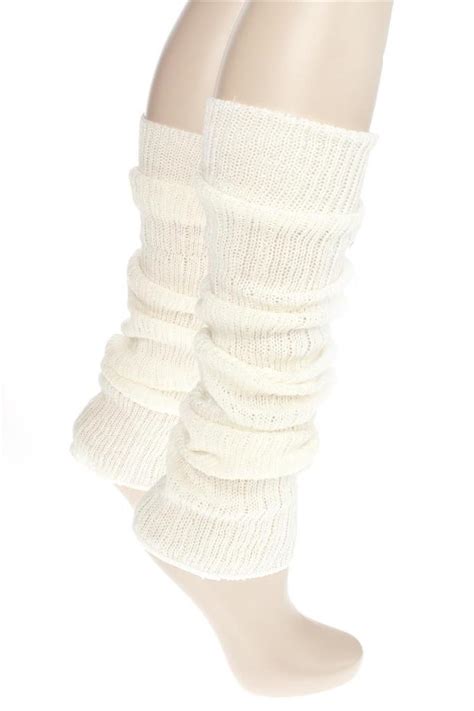 Cable Ribbed Knit Leg Warmers Snug Warm Legwarmers Ribbon Ebay