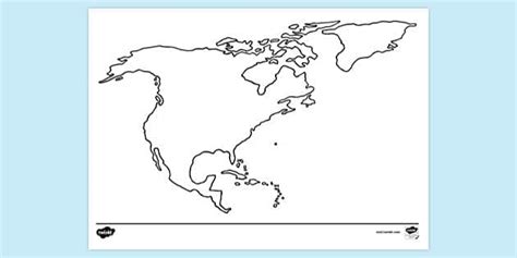 North America Colouring Sheet Printable Colouring Pages