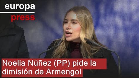 Noelia Núñez PP pide la dimisión de Armengol España no merece esta