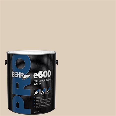 BEHR PRO 1 Gal MQ3 11 Dainty Lace Satin Enamel Exterior Paint PR64001