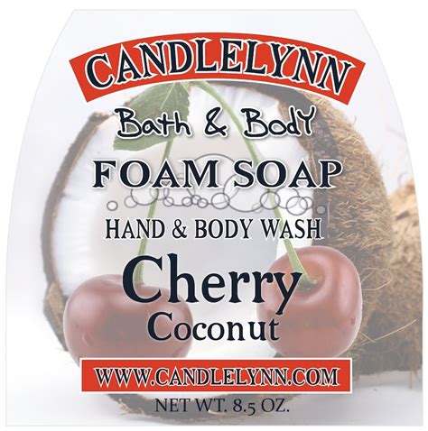 85 Oz Cherry Coconut Foaming Hand And Body Wash Moisturizing Etsy