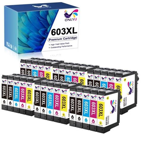 ONLYU 30x Cartouches Compatible EPSON 603 603XL Etoile De Mer Pour