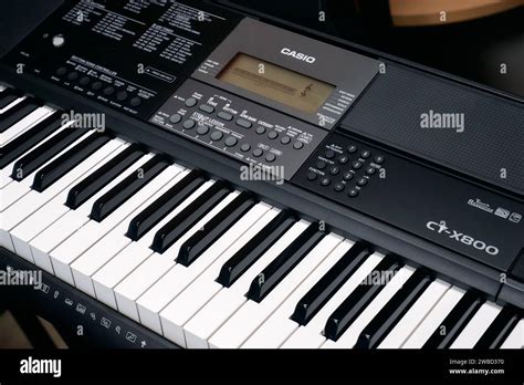 Ryazan Russia January Modern Casio Digital Music Keyboard