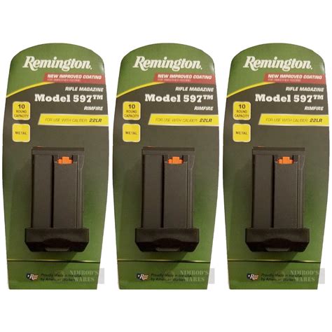 Remington 597 22lr 10 Rd Rifle Magazine 3 Pack 19654 Nimrods Wares