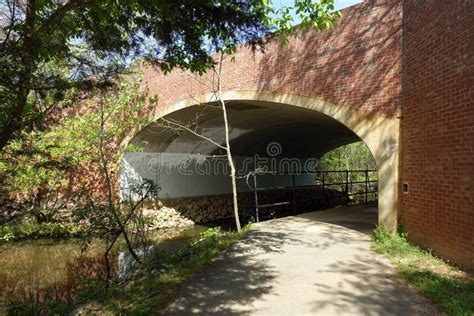 Brick Underpass Pedestrian Tunnel And Bike Path Stock Photo Image Of