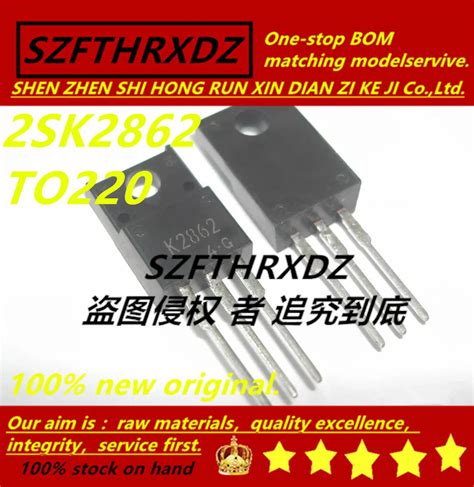 SZFTHRXDZ 100 Nuevo Original 10 Uds 2SK2862 K2862 TO220 Inductores