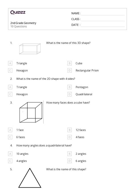 Free Second Grade Geometry Worksheet And Printables Download Free Second Grade Geometry