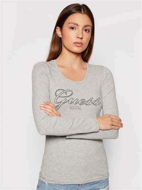 Guess Bluzka Raisa W Yi J Szary Slim Fit Modivo Pl