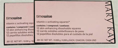 Mary Kay Timewise Vitamin C Activating Squares ~ 2 Packs Of 12 Squares