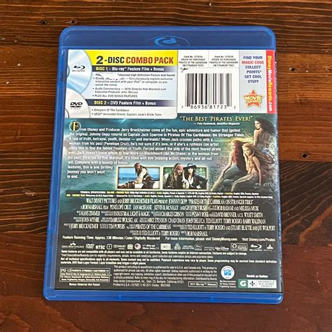 Pirates Of The Caribbean On Stranger Tides Blu Ray Dvd