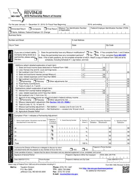 Free Fillable Form 1065 - Printable Forms Free Online