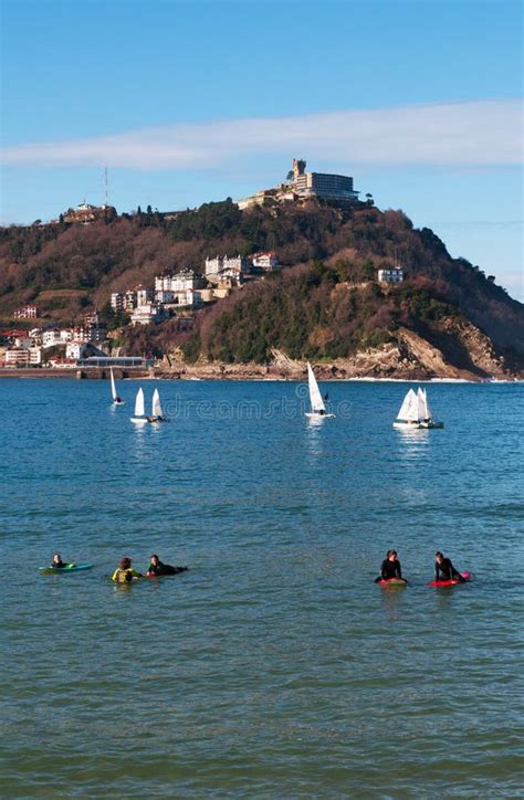 Donostia, San Sebastian, Bay of Biscay, Basque Country, Spain, Europe Editorial Stock Image ...