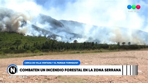 Fuego En Sierra De La Ventana Combaten Para Que No Llegue A Zonas