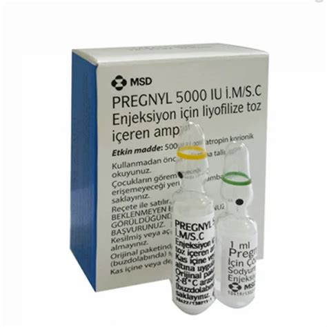 Pregnyl 5000 IU Injection, Packaging Type: Vial, Packaging Size: 1 ml ...