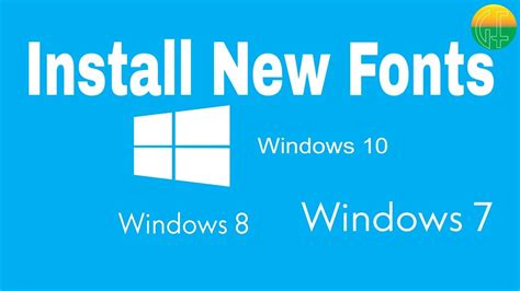 How To Install Fonts In Windows 1087। Youtube