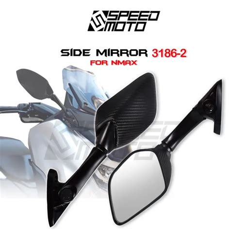 Yamaha R Nmax Short Stem Alloy Carbon Black Side Mirror Short Stem