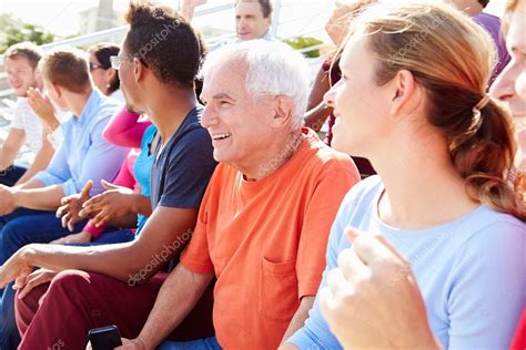 Audience Cheering At Outdoor Concert — Stock Photo © monkeybusiness ...