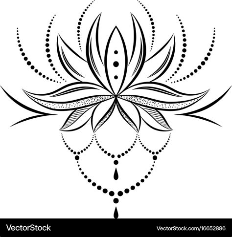 Mandalas Ethnic Style Decorative Lotus Flower Vector Image