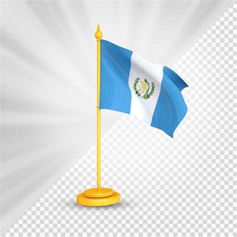 Render D De La Bandera De Guatemala Archivo Psd Premium