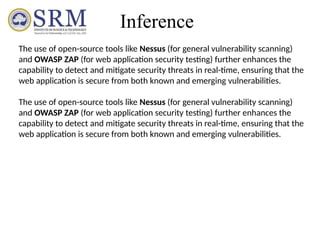Vulnerability Scanner On Web Application Pptx
