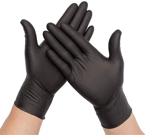 Synmax Vinyl Black Gloves - Barber Salon Supply