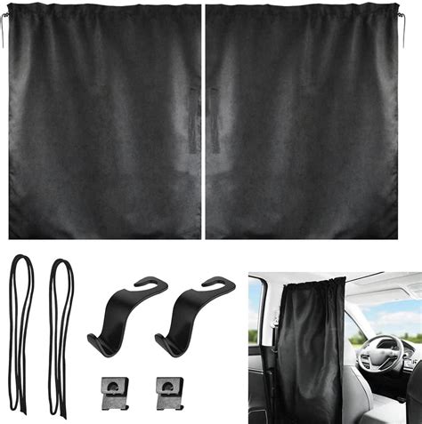 Buzifu Car Divider Privacy Curtains Sun Shades Side Window Covers Car