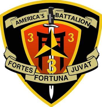 Coat of arms (crest) of 3rd Battalion, 3rd Marines, USMC