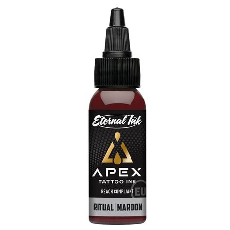 Eternal Ink Apex Ritual Maroon 30ml Tus Tatuaje Vivartattoo Ro