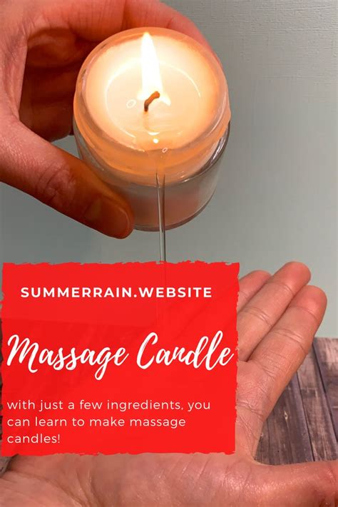 How To Make Massage Oil Candles Massage Oil Candles Oil Candles Massage Oil