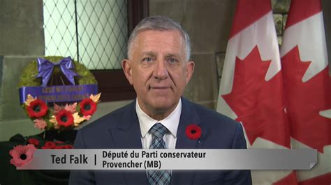 Ted Falk Jour du souvenir 2023 Messages des députés CPAC ca