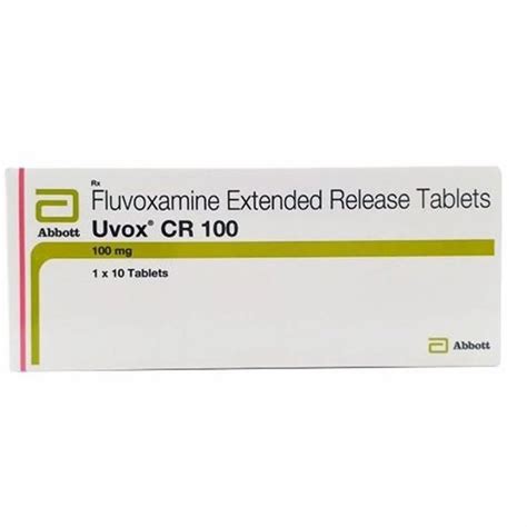 100 Mg Uvox CR Tablets At Rs 300 Stripe Fluvoxamine Capsule In Nagpur