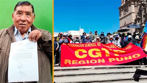 Organizaciones Agremiadas A La CGTP Hoy Se Movilizan En La Ciudad De