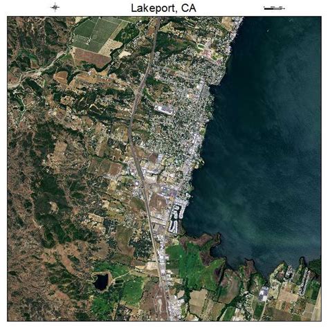 Aerial Photography Map of Lakeport, CA California