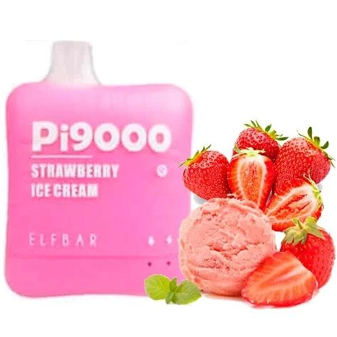 Elf Bar PI 9000 Strawberry Ice Cream купити в Києві та Україні