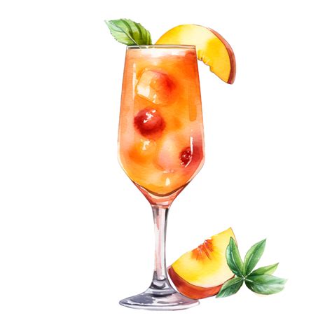 Summer Cocktail Drink Watercolor Clipart 24636098 Png