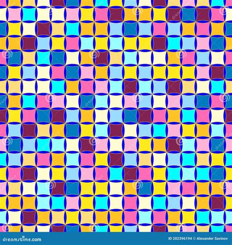 Seamless Vector Abstract Image From A Mosaic Of Randomly Spaced