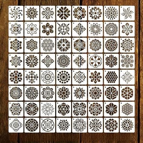 Pieces Stencils For Painting Small Reusable Mandala Dot Stencil