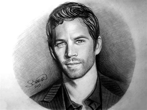 Paul Walker Drawing Skill