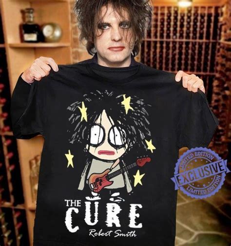 The Cure Robert Smith Shirt Funny Black Cotton Tee Vintage Etsy