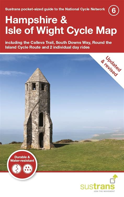 Hampshire And The Isle Of Wight Cycle Map 6 Sustrans Featuring Cycle Routes Around Isle Of