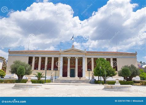 University Of Athens Building National And Kapodistrian University Of Athens Greece Editorial