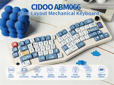 Mua Epomaker Cidoo Abm Alice Layout Mechanical Keyboard With Tft Lcd