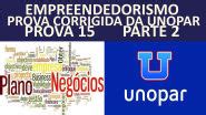 EMPREENDEDORISMO Prova Corrigida Da Unopar Prova15 Parte2