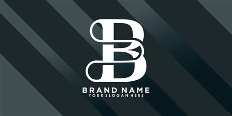 brand name logo design with letter B creative concept 20512085 Vector ...