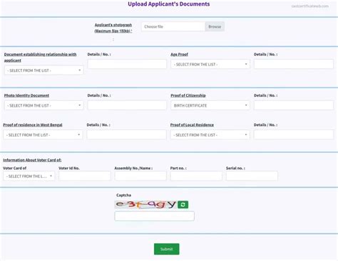 Apply For SC ST OBC 2024 Caste Certificate West Bengal