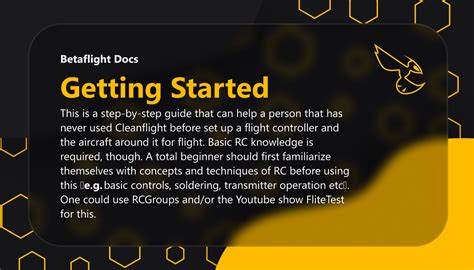 Getting Started | Betaflight