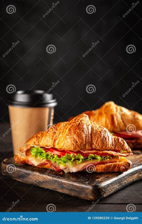 Croissant Sandwiches Royalty-Free Stock Photography | CartoonDealer.com ...