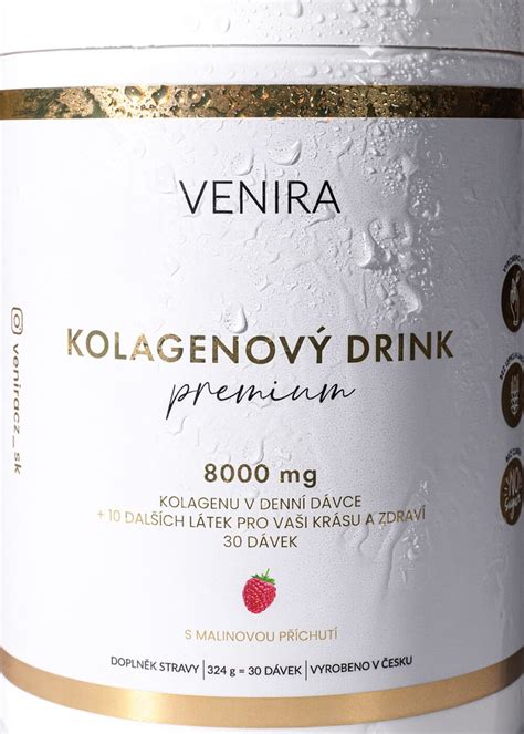 Venira Premium Kolagenov Drink S Malinovou P Chut G