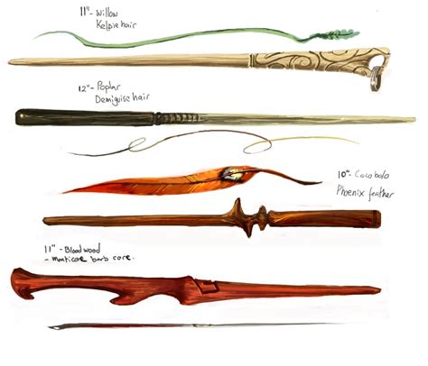 Wand Designs By Oneoftwo On Deviantart Harry Potter Wand Wands